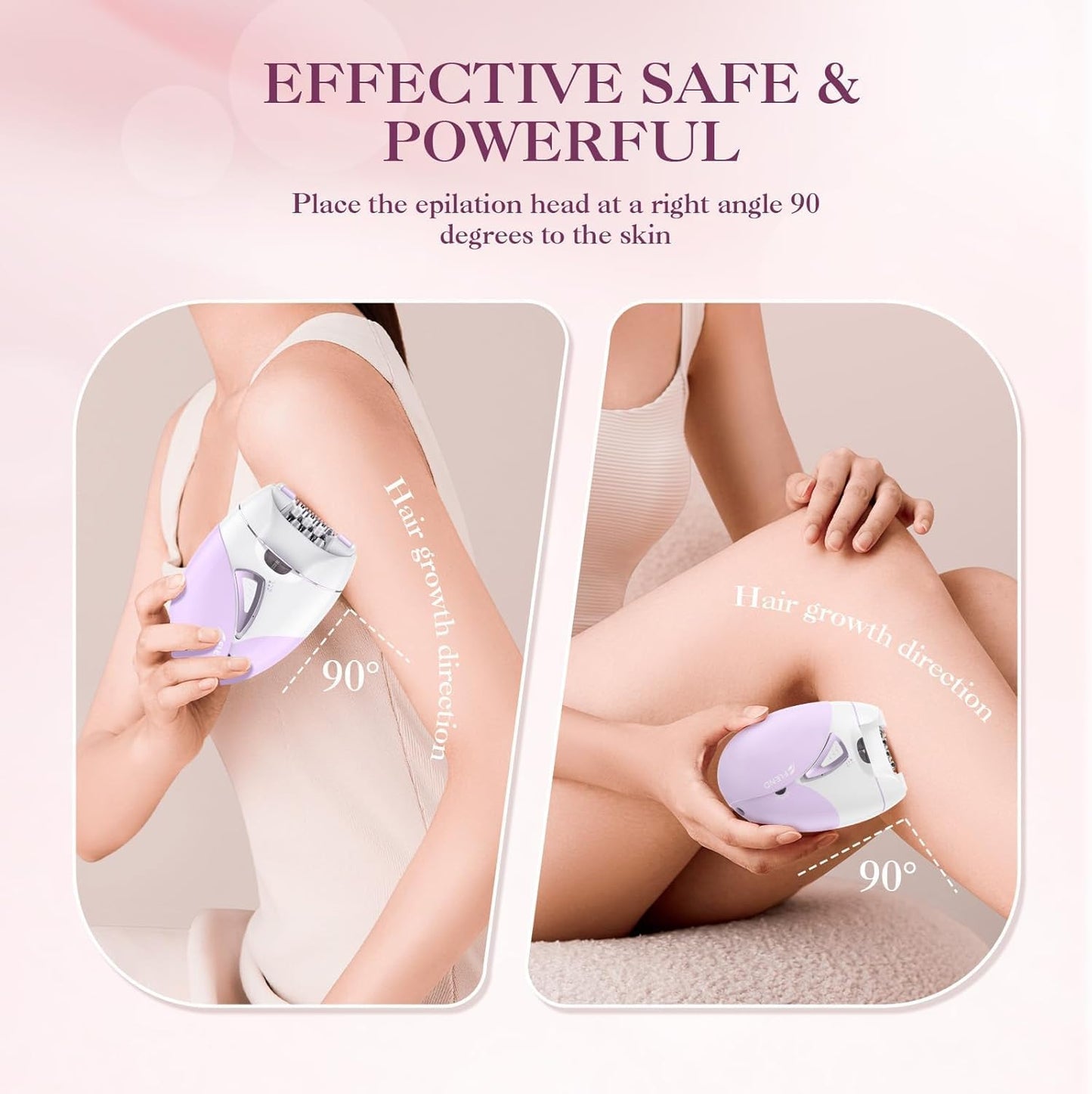 Skiennix Epilator for Women - Rechargeable Facial Hair Removal Device with 36 Tweezers | 2 Speed Options