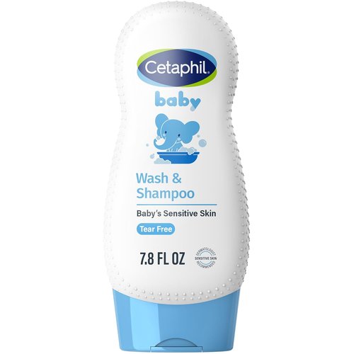 Cetaphil Baby Shampoo & Body Wash - Organic Calendula, Tear-Free & Hypoallergenic, 7.8oz