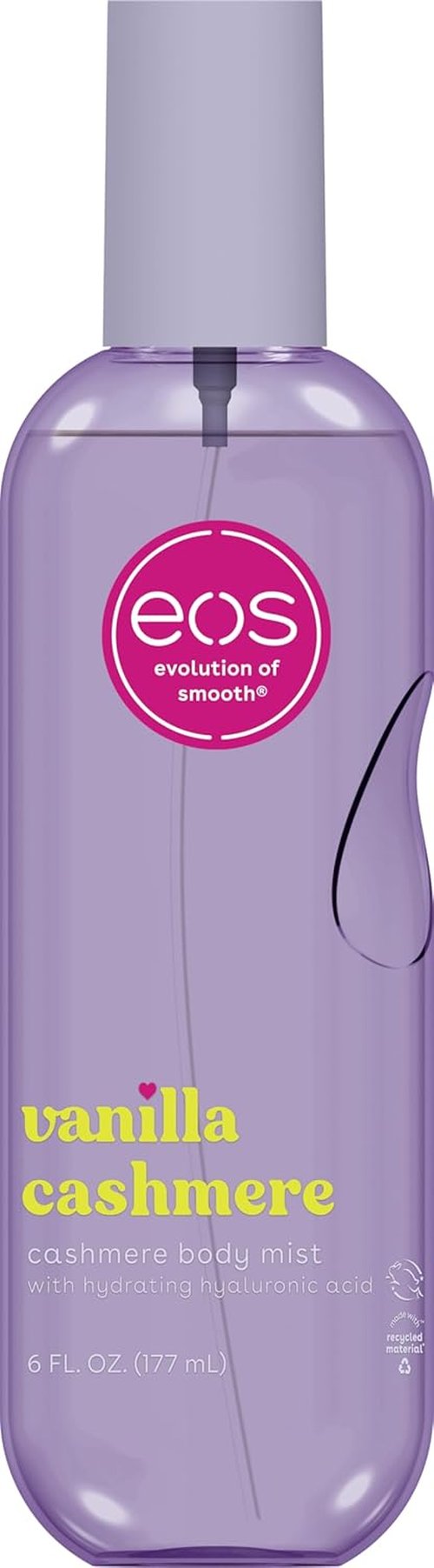 eos Cashmere Body Mist - Vanilla Cashmere & Soft Musk | Moisturizing Hair & Body Spray, 6 Fl Oz