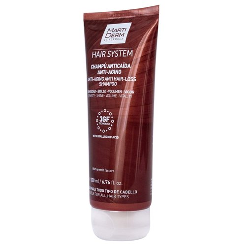 Martiderm Anti-Hair Loss Shampoo - Anti-Aging Formula for Thicker Hair | 200ml