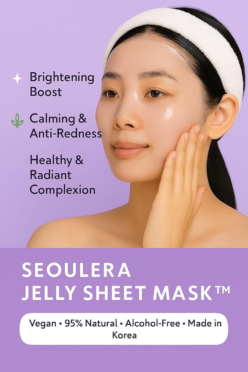 Skiennix Hydrating Jelly Sheet Mask - Deep Moisture & Glass Skin Glow | Brightening for Dry Skin