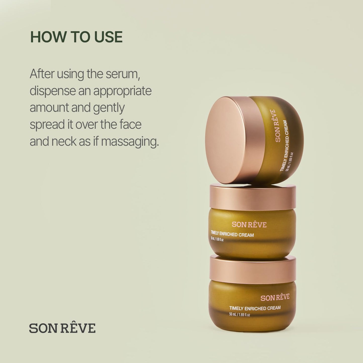 SONREVE Moisturizing Face Cream - Anti-Aging Botanical Formula for Dry, Sensitive Skin | 50ml (1.69 fl oz)