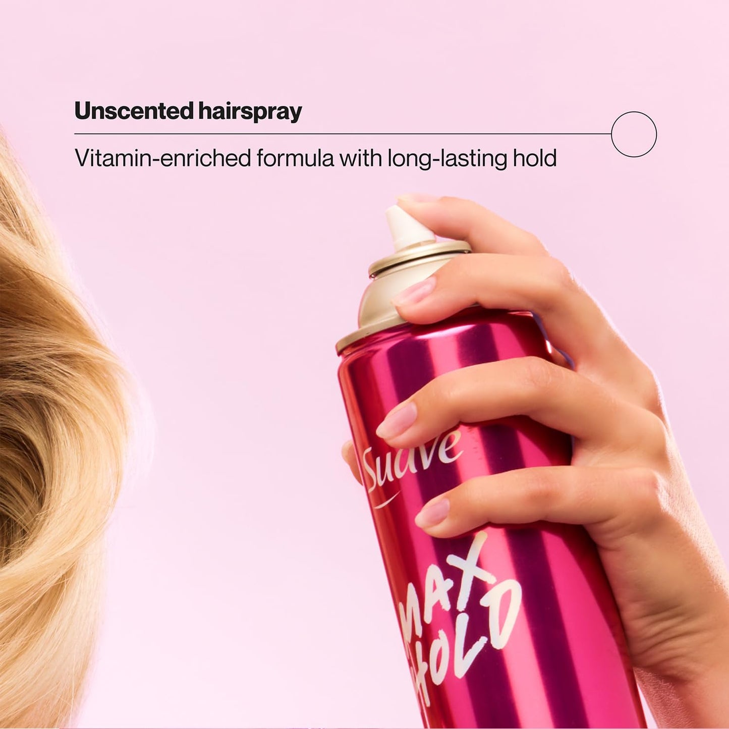 Suave Hairspray Max Hold Variety 2-Pack, Unscented & Scented Formulas – Aerosol Hairspray, 11 Oz Ea.