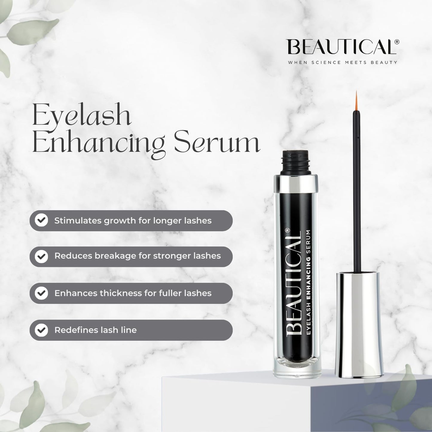 Skiennix Eyelash Serum - Lash Enhancing Formula with Botanical Ingredients for Fuller, Healthier Lashes | 3ml