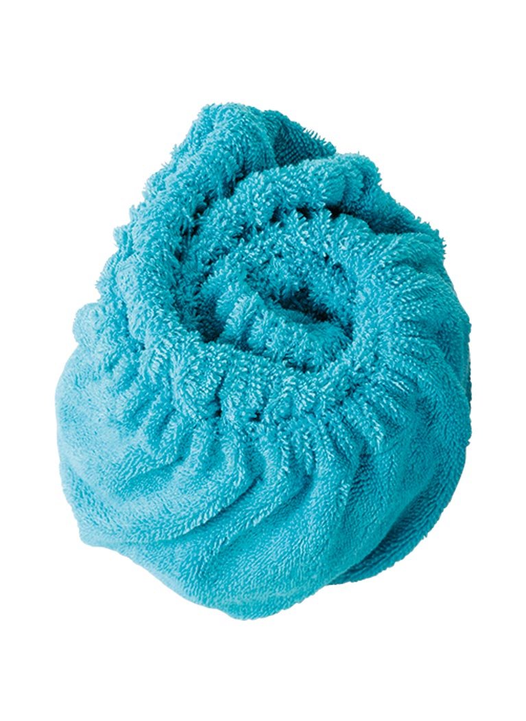 TASSI (Scuba Blue Hair Holder Head Wrap Stretch Terry Cloth, The Best Way To Hold Your Hair Since...Ever!