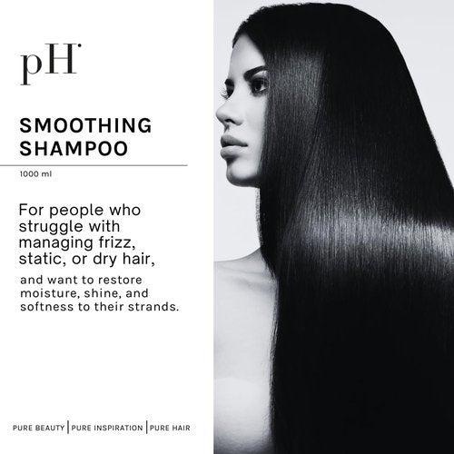 pH PURE HAIR Anti-Frizz Shampoo - Sulfate-Free Hydrating Formula with Monoi Oil & Magnolia - 33.8 oz