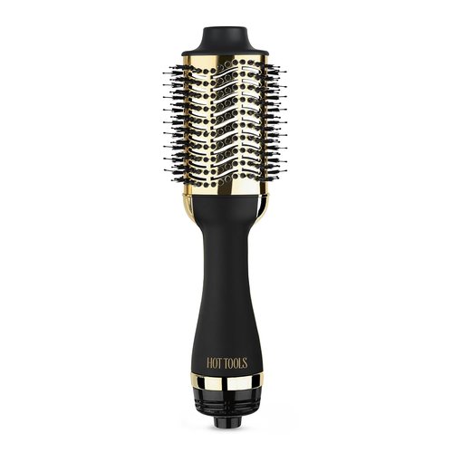 HOT TOOLS 24K Gold Blow Dryer Brush - One-Step Round Brush for Fast Salon-Worthy Blowouts