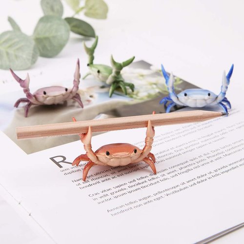 MosBug Cute Crab Pen Holder - Creative Weightlifting Design for Stylish Desk Organization | Unique Gift Idea
