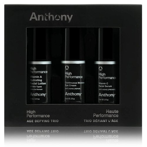 Anthony High-Performance Trio Kit - Anti-Aging Eye Cream, Vitamin C Serum & Hydrating Lotion (0.5 Fl Oz Each)