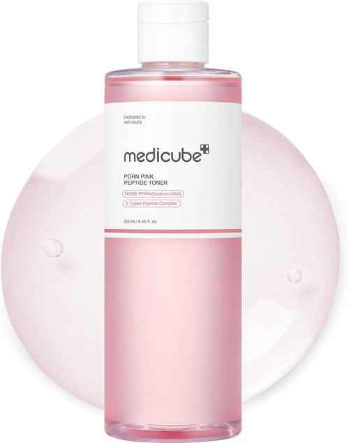 Medicube PDRN Toner - Lightweight Rose Peptide Formula for Soothing & Calming Skin | 8.45 fl. oz.