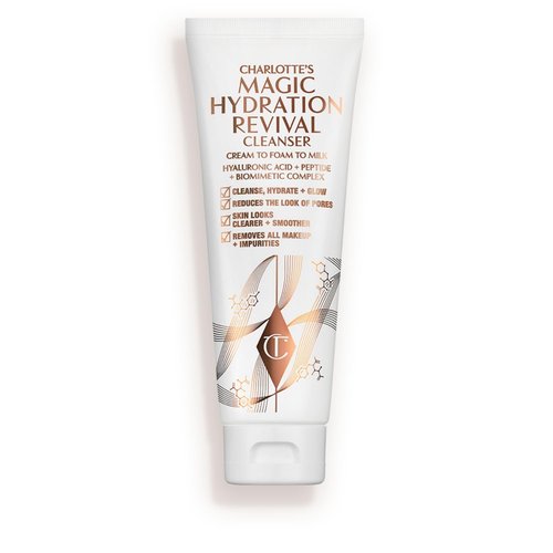 Charlotte Tilbury Magic Hydration Revival Facial Cleanser - Gentle Foaming Face Wash for Hydrated, Revived Skin - Reduces Pores & Removes Makeup