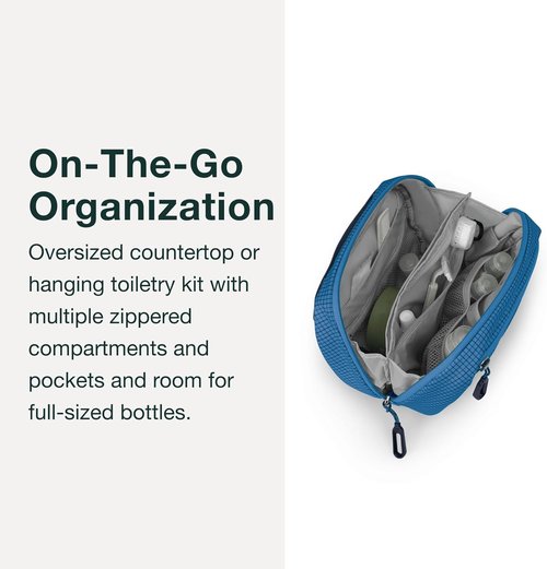 Osprey Transporter Large Toiletry Kit - Durable Travel Organizer for Toiletries | Spacious Design