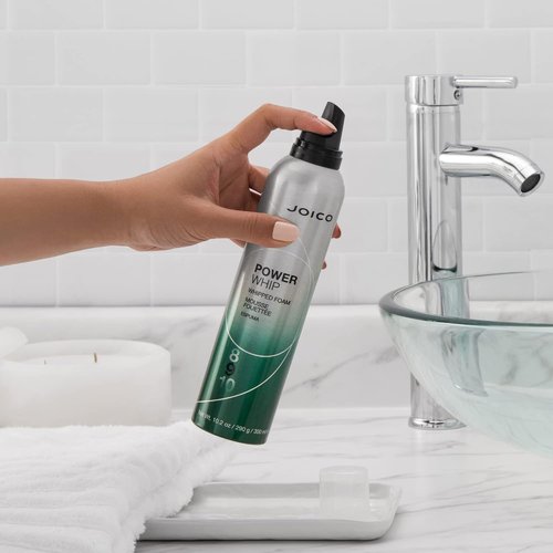 Joico Power Whip Whipped Foam - Volume & Body Boosting Foam for All Hair Types | Frizz Control & Shine