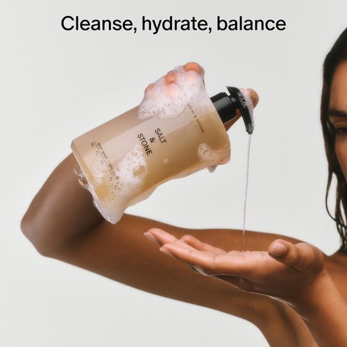 Salt & Stone Body Wash - Antioxidant-Rich Deep Moisture for All | Sulfate & Paraben Free | Bergamot & Hinoki, 32 fl oz