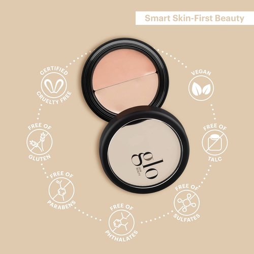 Glo Skin Beauty Under Eye Concealer - Duo Shades for Custom Blending | Corrects Dark Circles & Redness (Beige)
