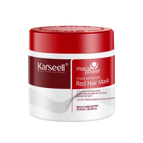 Karseell Color Depositing Conditioner - Red Hair Mask for Hydration & Tone Enhancement | 500ml (16.9 fl oz)