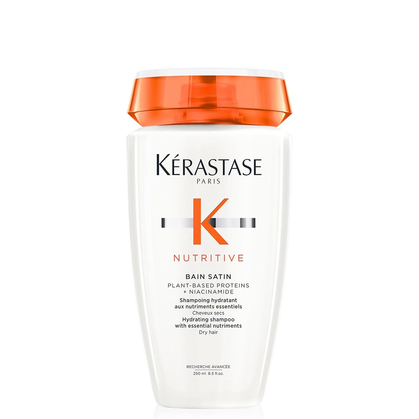 Kerastase Nutritive Bain Satin Shampoo - Gently Cleanses & Replenishes Moisture | Soft, Shiny Hair for Fine to Medium Dry Hair