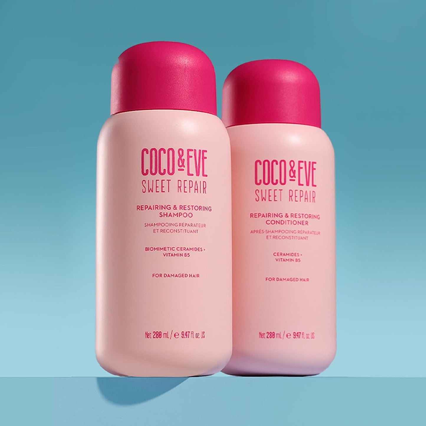 Coco & Eve Repair & Restore Shampoo & Conditioner Bundle - Hydrating Set for Damaged Hair (18.94 Fl Oz)
