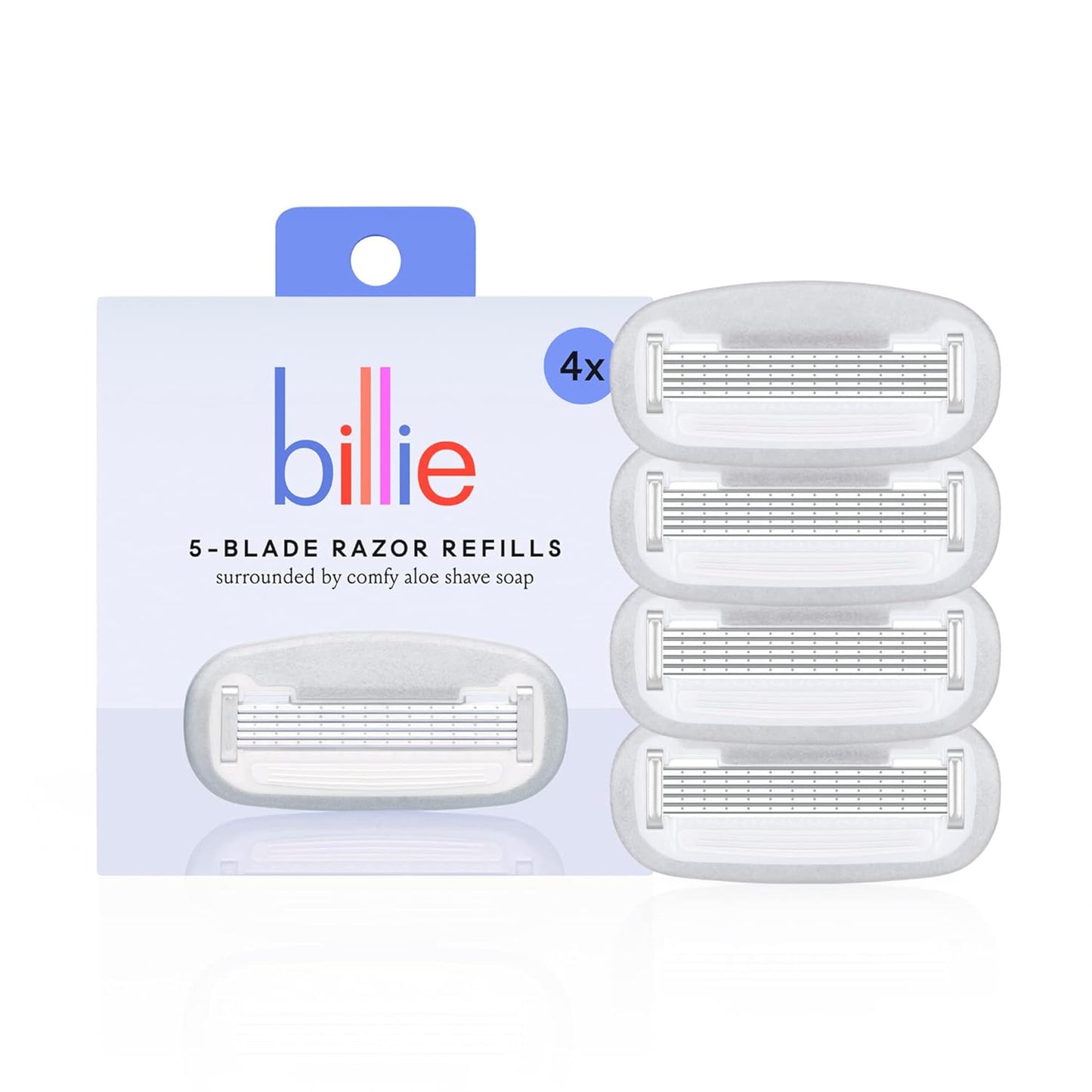 Billie Razor Refill Blades for Women - 4 Count Pack for Smooth, Effortless Shaving