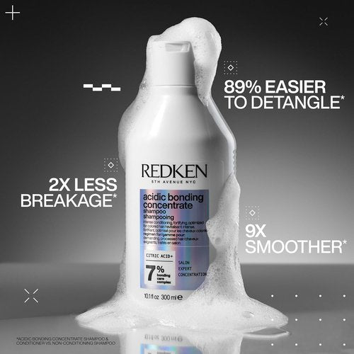 Redken Acidic Bonding Concentrate Shampoo & Conditioner Set - Strengthen Damaged Hair With Citric Acid