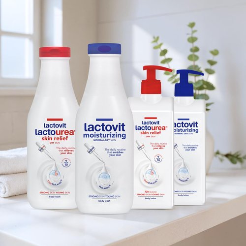Lactovit | Lactourea Body Lotion | Hydrating Moisturiser for Dry Skin | With Urea ProLactiC10 Complex, Lactic Acid & Pure Urea | Soft & Youthful Skin | Dermatologist Recommended | 400 ml