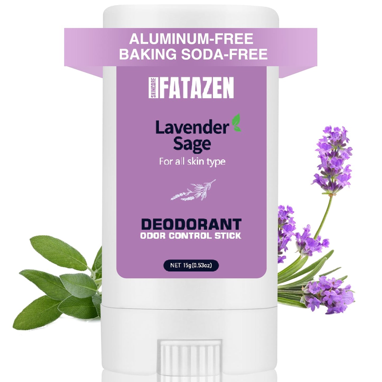 Skiennix Aluminum-Free Deodorant | Natural Charcoal & Lavender Odor Control for Sensitive Skin - 0.53oz
