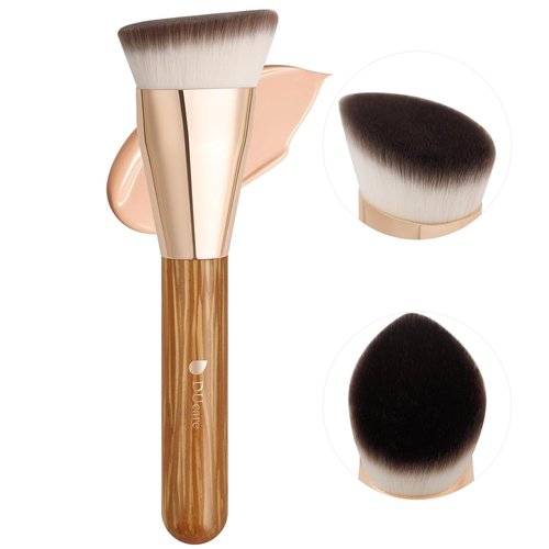 DUcare Angled Foundation Brush - Flawless Makeup Application with Dense Bristles for Precise Blending