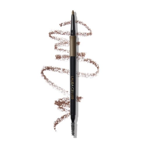Laura Geller New York INKcredible Waterproof Brow Pencil - Long-Lasting Eyebrow Filler with Spoolie Brush (02 Taupe)