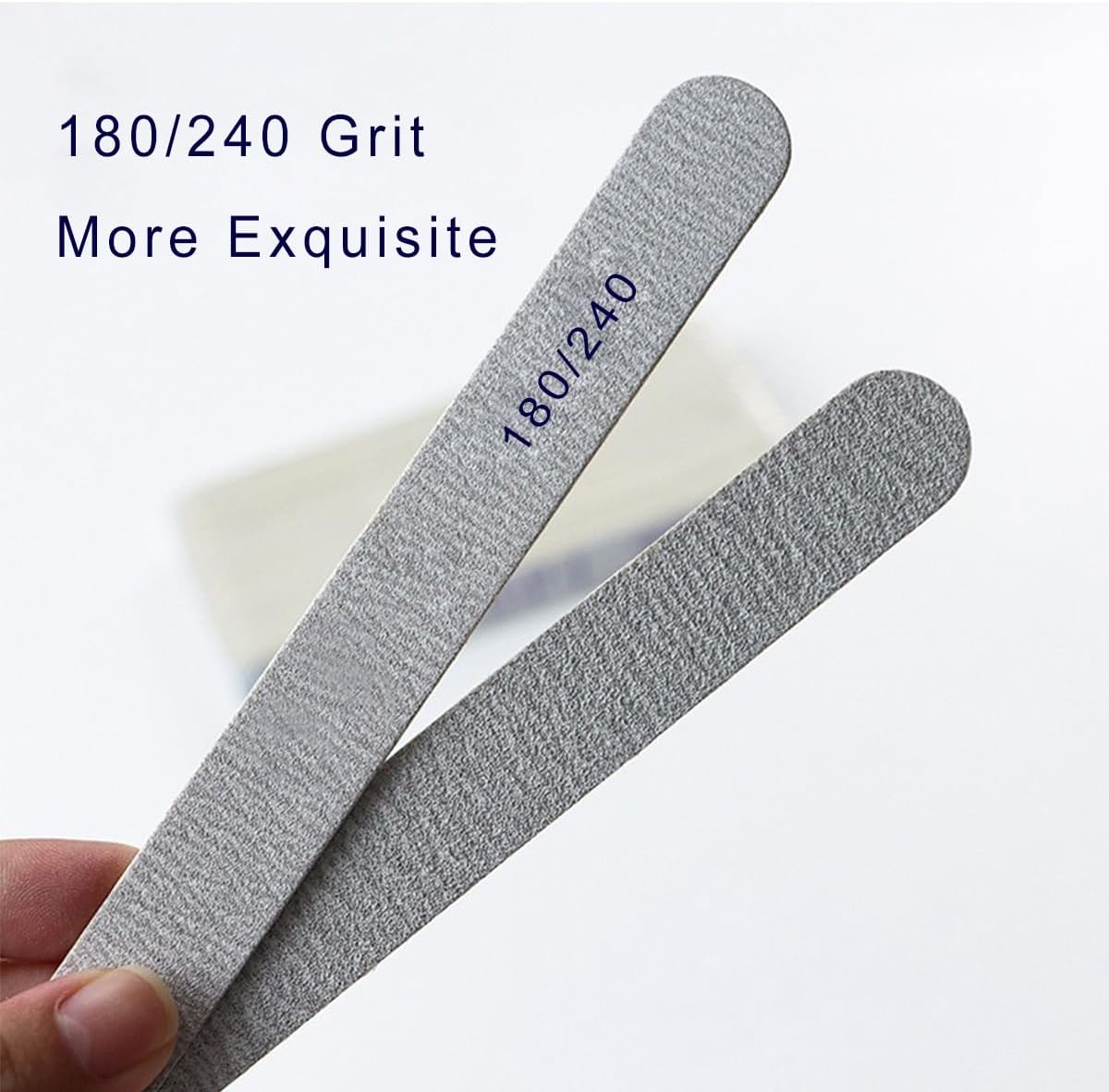 Skiennix Nail File Set - 20 Professional Double-Sided 180/240 Grit Manicure Tools