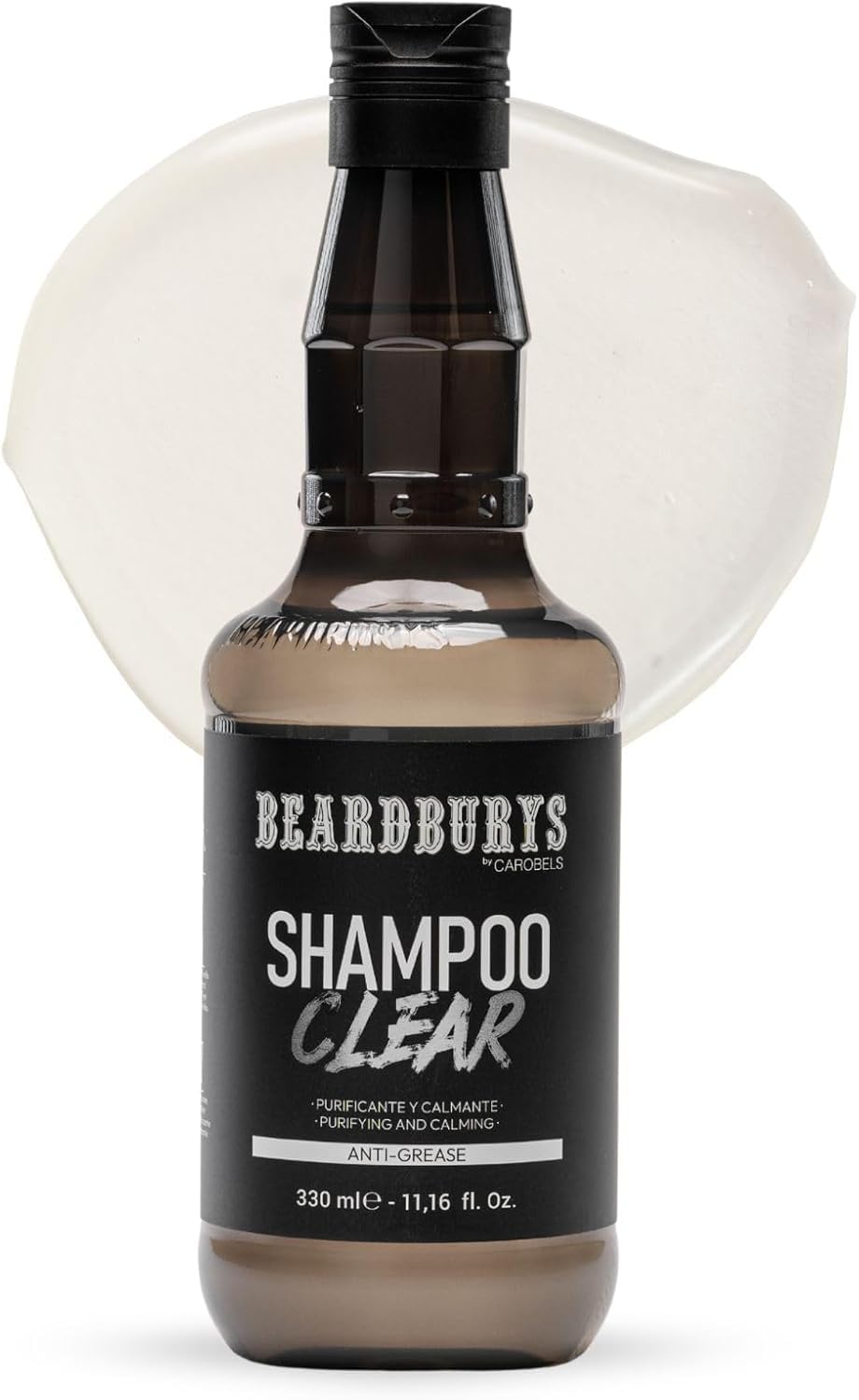 Beardburys Clear Shampoo - Deep Cleansing Formula for Oily Hair | Refreshing & Paraben-Free 330ml