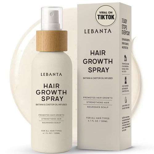Lebanta Hair Growth Oil Spray - 100% Pure Ingredients for Thicker, Stronger Hair - 4.1 Fl Oz