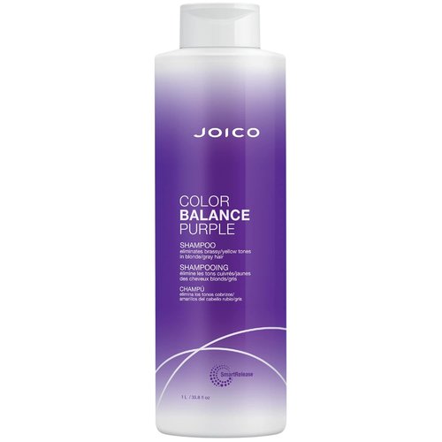 Joico Color Balance Purple Shampoo - Eliminate Brassy Tones & Boost Shine | UV Protection with Rosehip Oil & Green Tea Extract