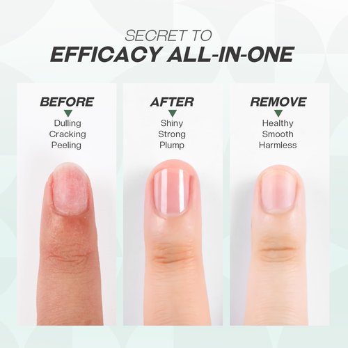 Glamonade Base Top Coat Nail Polish: 2 in 1 Clear High Shine Quick Dry Nail Polish Color Protection Long Lasting Polish Resists Smudging Chipping Fading Fast Air Dry Nail Coat for Women