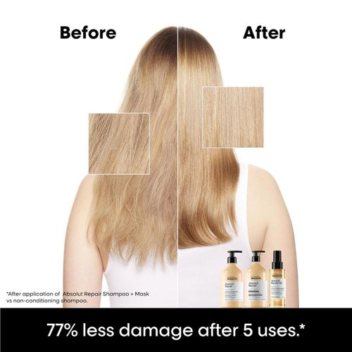 L'Oreal Professionnel Absolut Repair Shampoo - Protein Treatment for Dry, Damaged Hair | Refill Available