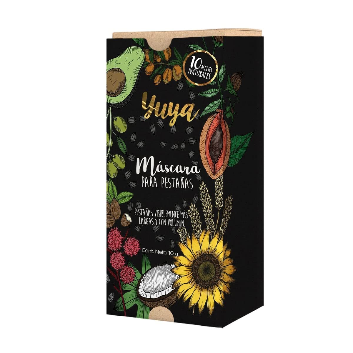 YuYa Cruelty-Free Makeup - Natural Oil Mascara for Long, Voluminous Lashes - Essential for Your Makeup Routine!