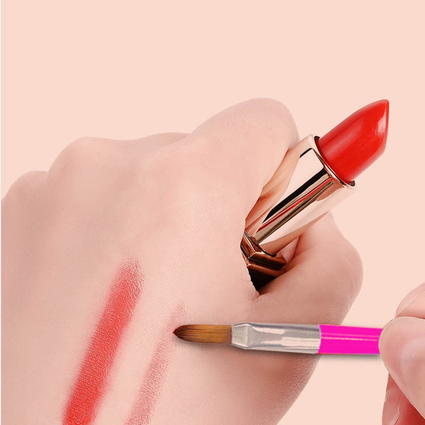 FantasyDay Disposable Makeup Lip Brushes - 100pcs/Set Mini Lip Applicator Eyeshadow Wands, Portable Lip Gloss Brush for Easy Evenly Applying Lip Makeup No Shedding #6