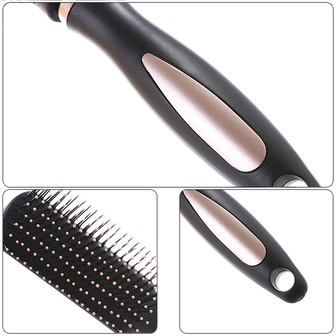 Skiennix Anti-Static Massage Hair Brush - Nylon Bristle Pins for All Hair Types | Rectangle Design