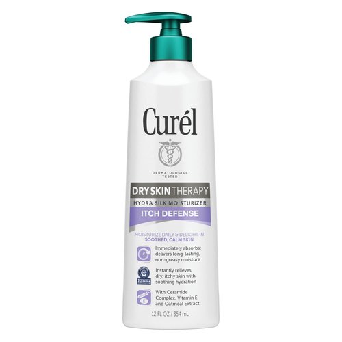 Curel Extra Dry Skin Therapy Lotion, , Body and Hand Moisturizer, Hydra Silk Hydration with Advanced Ceramide Complex, with Aloe Water, 12 Ounce