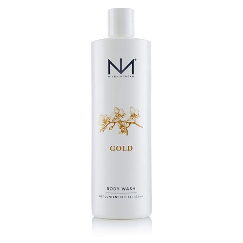 Niven Morgan Gold Body Wash - Luxurious Hydrating Formula | 16oz Size for Ultimate Cleanliness