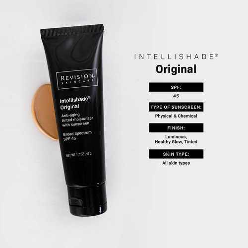 Revision Skincare Intellishade® Original SPF 45 Tinted Moisturizer & Brightening Facial Wash Bundle - 1.7oz & 6.7oz for Radiant Skin
