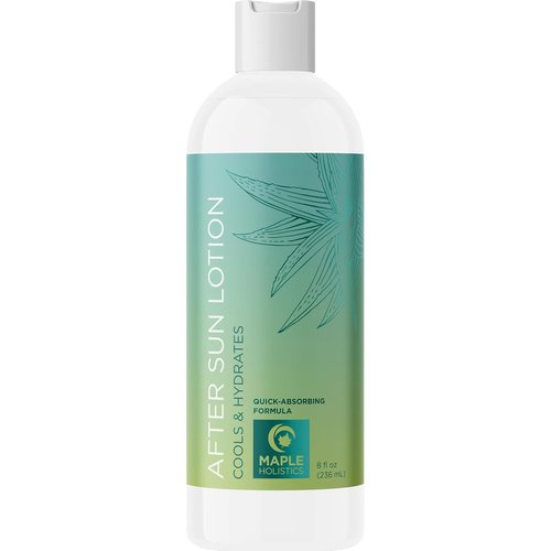 Aloe Vera After Sun Lotion by Skiennix - Ultra Cooling Hydration with Cocoa Butter & Rosehip Oil - Moisturizer for Dry Skin with Hyaluronic Acid