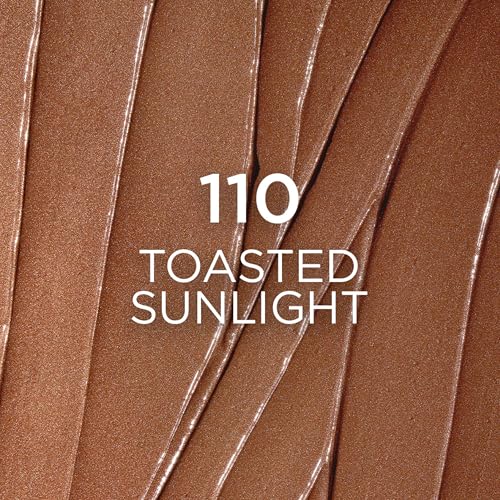 L'Oreal Paris Lumi Bronze Le Stick Soleil Bronzer Stick, Cream-To-Powder Bronzer For A Sunkissed Face Makeup Glow, 110 Toasted Sunlight