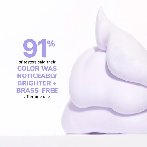 COLOR WOW Color Control Purple Toning Foam - Eliminate Brassiness in Blonde & Gray Hair, Alcohol-Free Formula