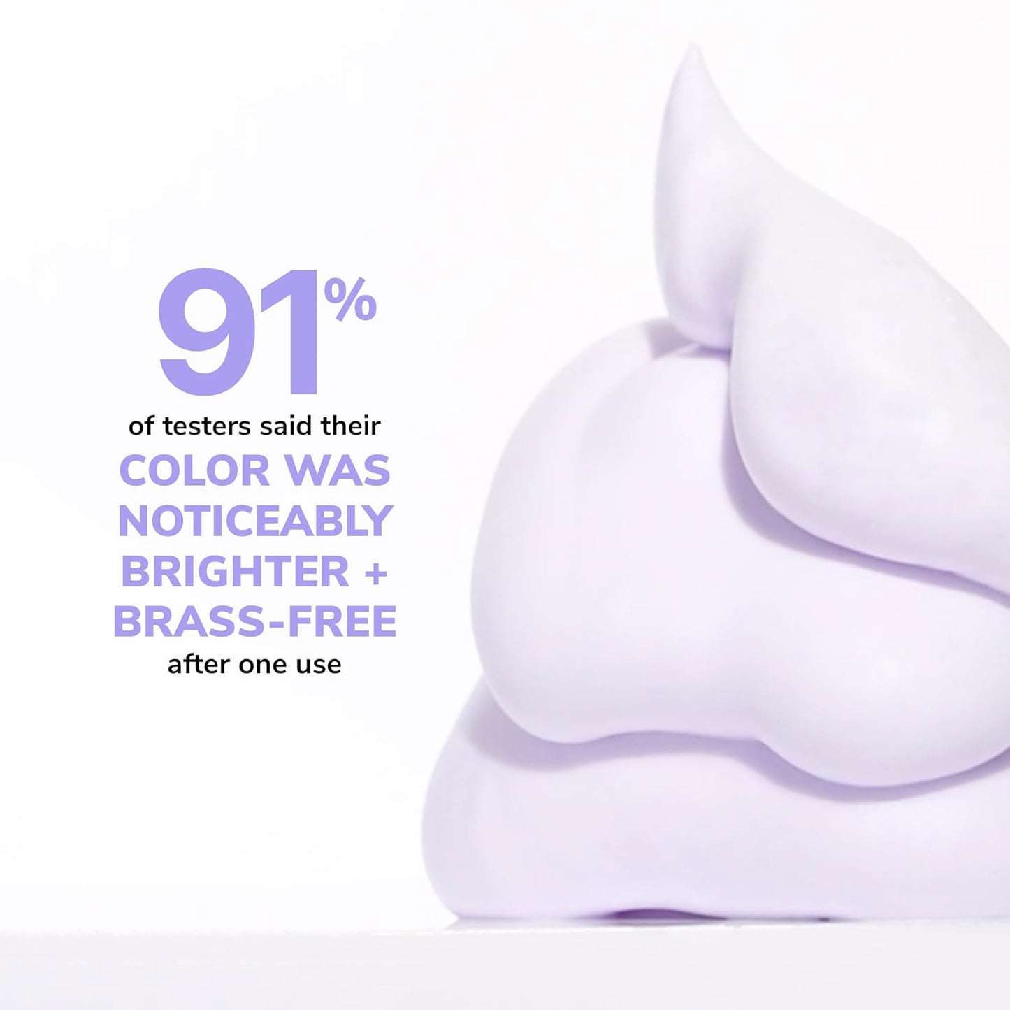 COLOR WOW Color Control Purple Toning Foam - Eliminate Brassiness in Blonde & Gray Hair, Alcohol-Free, Crunch-Free Styling