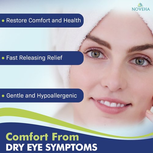 NOVEHA Daily Eyelid & Lash Wipes - 60 Individually Wrapped Refreshing Wipes for Blepharitis & Itchy Eyes