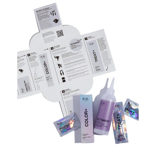 IGK Permanent Hair Color Kit | 5N Back To Brown Natural Brown | Salon-Quality Permanent Hair Dye | 100% Gray Hair Coverage | Ammonia-Free Color for Shinier, Softer Hair