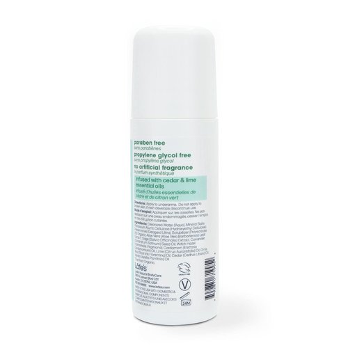 Lafe's Natural Deodorant - Aluminum-Free Cedar & Lime Roll-On | 3oz | 2 Pack for Freshness