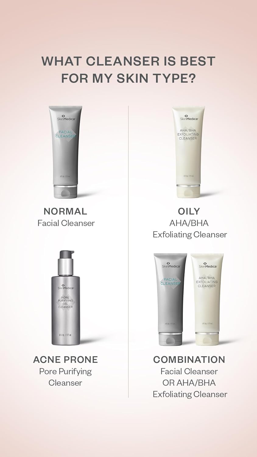 SkinMedica Pore Purifying Gel Cleanser - Clinically Proven Formula for Makeup Removal & Pore Purification, 6 Fl Oz