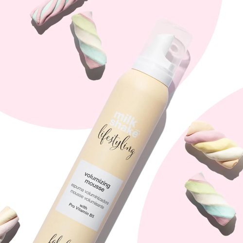 milk_shake Volumizing Mousse - Medium to Strong Hold Foam for Body & Curl Retention | 6.4 oz (200 ml)