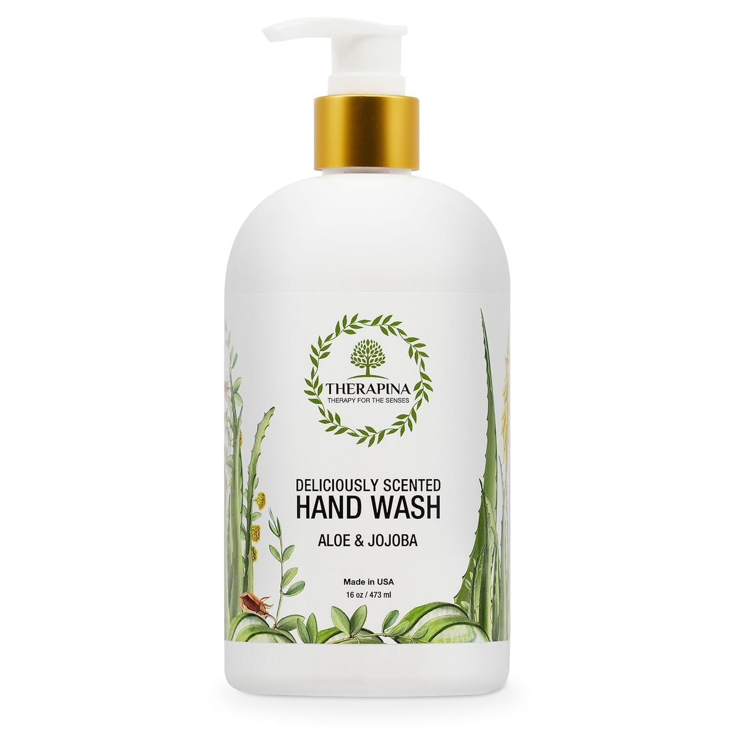 Skiennix Aromatherapy Luxury Liquid Hand Soap - Vegan & Moisturizing with Aloe Vera & Botanical Oils | 16 Oz.